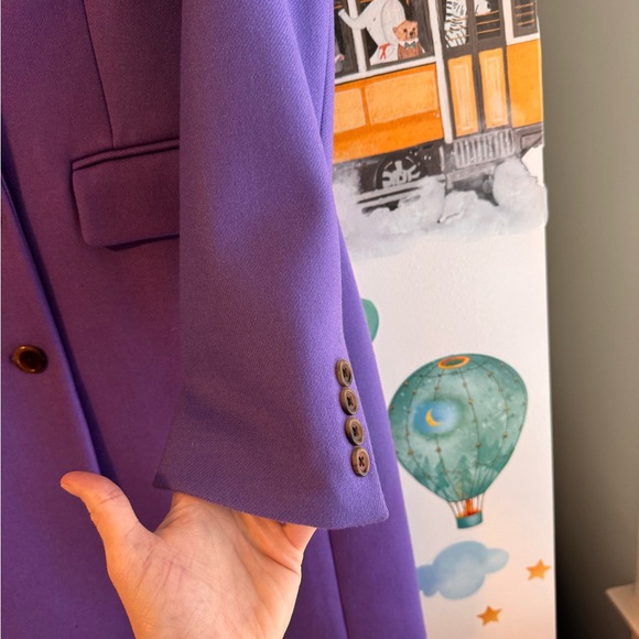 JCrew icy purple Parke Topcoat $350 worn one time - Picture 6 of 14